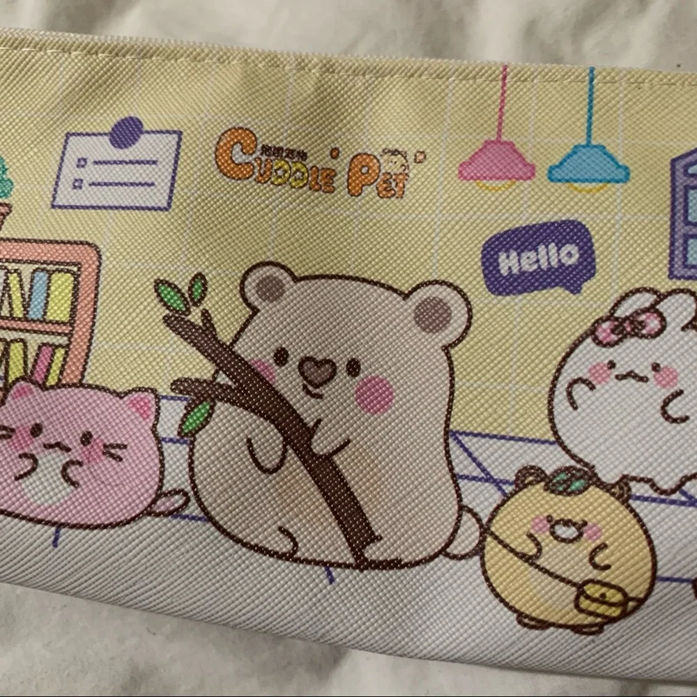 Dinosaur Family Zip Pencil Bag